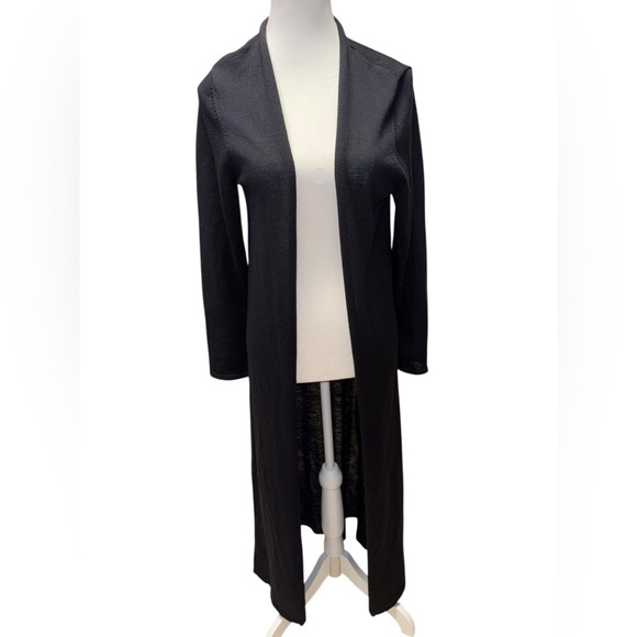 Eileen Fisher 100% Wool Long Open Cardigan- Size Medium - Picture 6 of 6